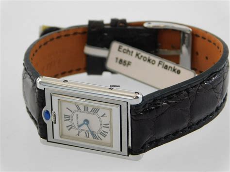 cartier uhr herren mit krokoband|More.